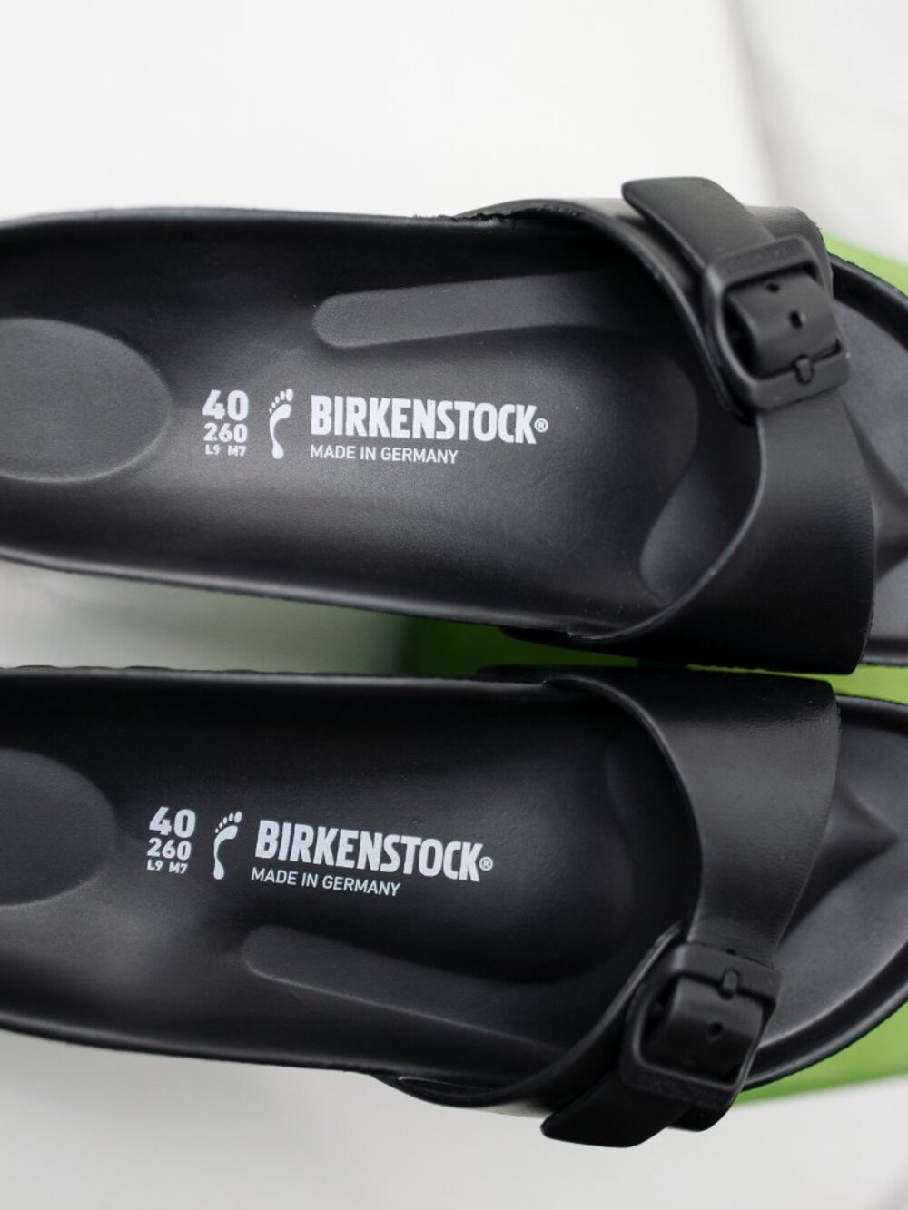 Birkenstock Madrid Essentials EVA Sandals Black Size 40 Waterproof Like New - Picture 3 of 8